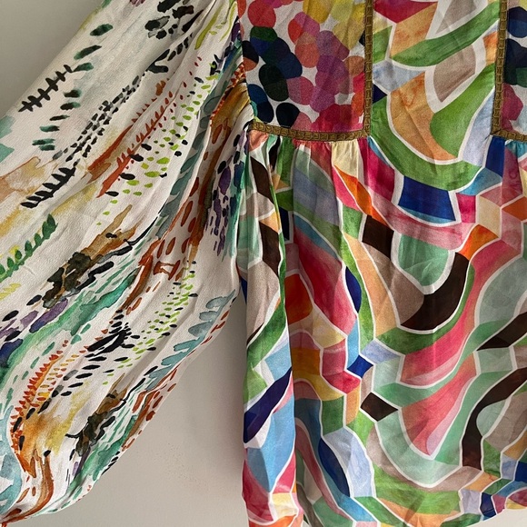 ANTHROPOLOGIE Bl-nk London Miranda Peasant Blouse Size XXS - Picture 6 of 8